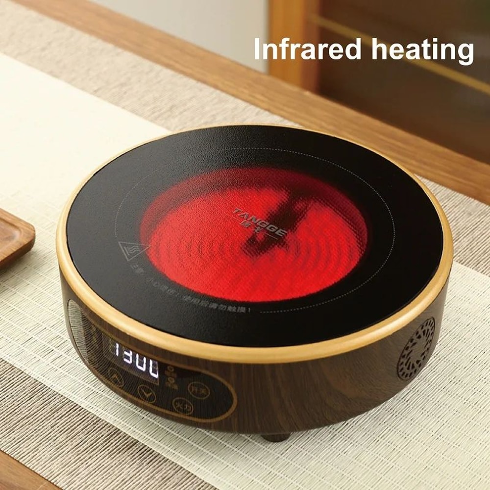 1300W Electric Tea Stove Ceramic Hot Plate With 7Level Heat Control 220V 3