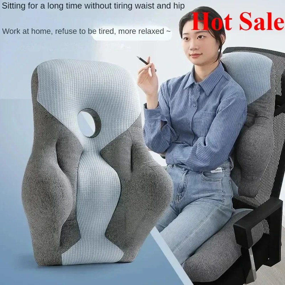 ErgoRelief Pro Lumbar Support Cushion For Office Chair Car Seat 2
