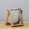 Heart Frame Hydroponic Plant Vase Vintage Wooden Glass Tabletop Flower Vase For Modern Home Decor 7