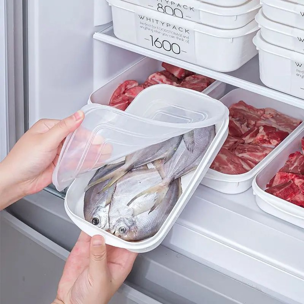 Japanese Food Storage Container Set Divided Freezer Organizer For Meat Fruit Vegetables 2