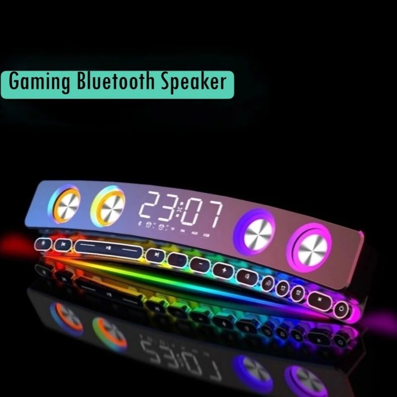 Premium Bluetooth Sound Bar With RGB Stereo Speaker Deep Subwoofer Sound System 4
