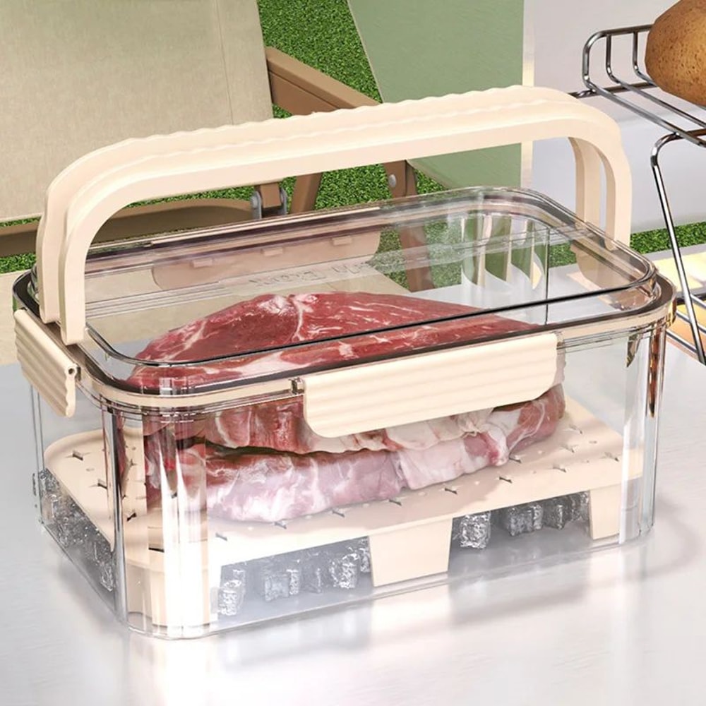 FreshGuard Portable Food Storage Box Mini Sealed Lunch Fruit Keeper For Travel And Kitchen 1