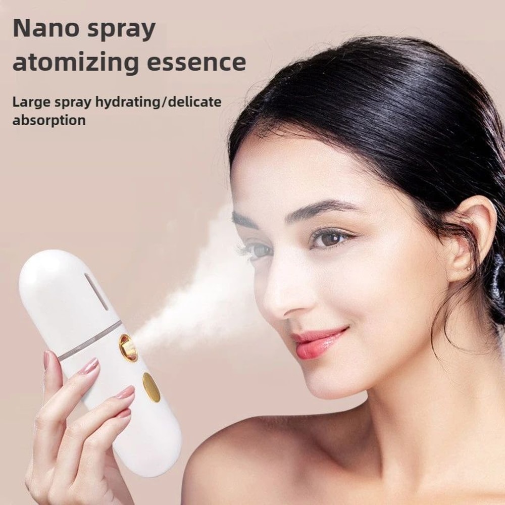 NanoGlow Portable Facial Steamer USB Nano Mist Face Sprayer For Deep Hydration 1