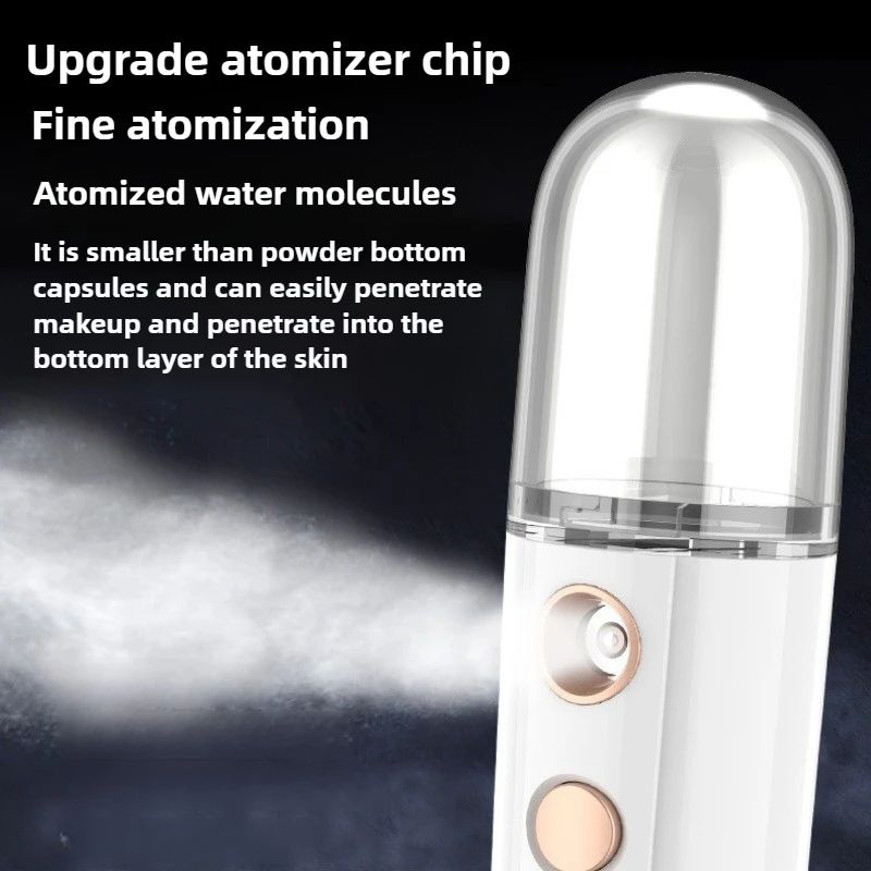 NanoGlow Portable Facial Steamer USB Nano Mist Face Sprayer For Deep Hydration 2