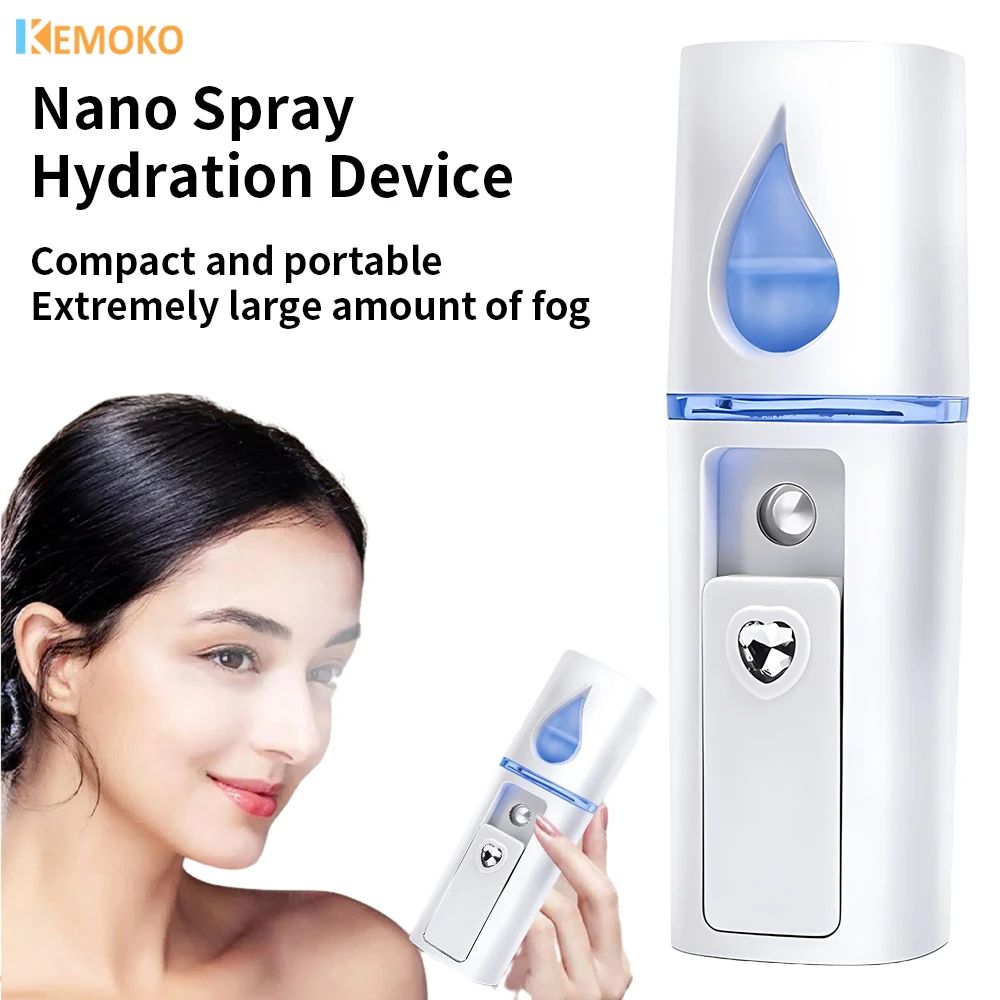 NanoGlow Pro Portable Facial Nano Mist Sprayer USB Rechargeable Mini Face Steamer For Deep Hydrati 0