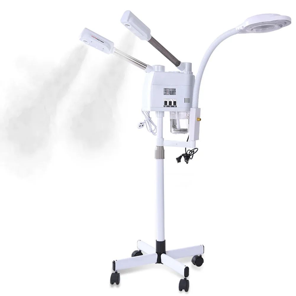 3in1 Facial Steamer With Ozone LED Lamp Professional Hot Cold Face Steamer For Deep Pore Cleansi 1