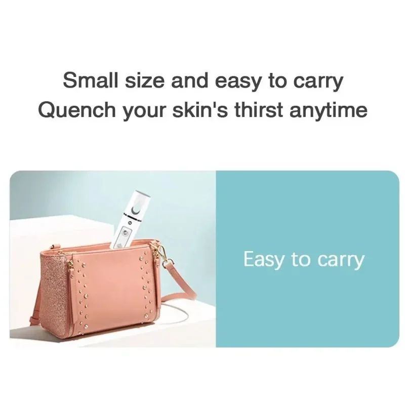 GlowMist Pro Nano Facial Steamer Portable USB Mini Portable Humidifier For Deep Skin Hydration 5