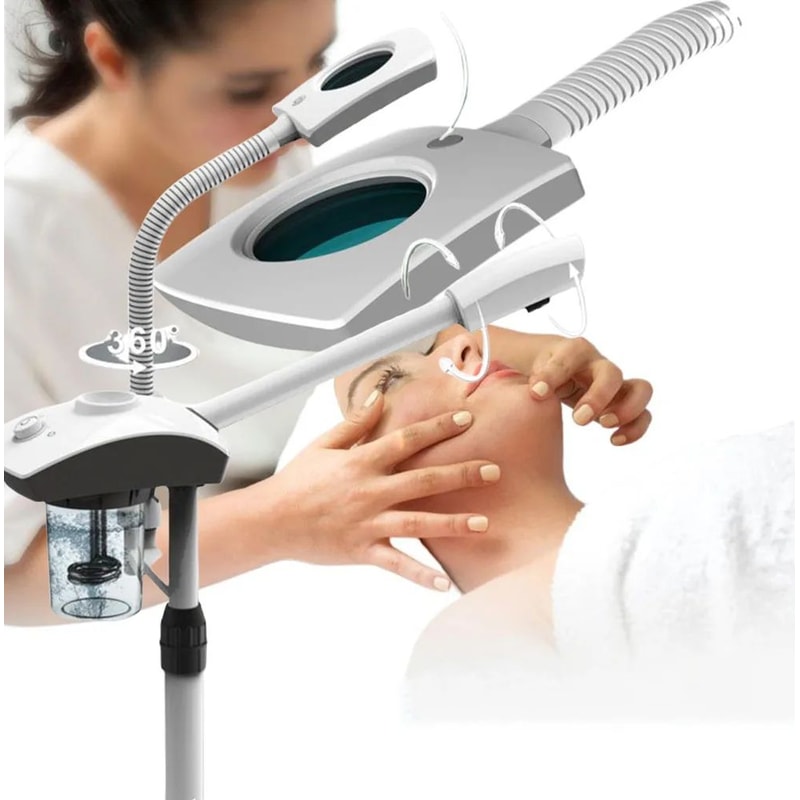 NanoGlow Ozone Facial Steamer Professional Warm Mist Face Spa For Deep Skin Renewal 0