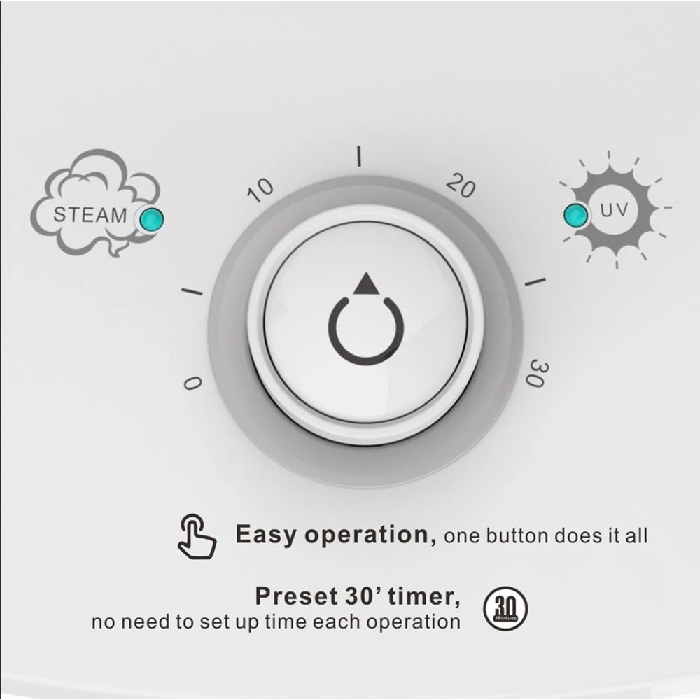 NanoGlow Ozone Facial Steamer Professional Warm Mist Face Spa For Deep Skin Renewal 3