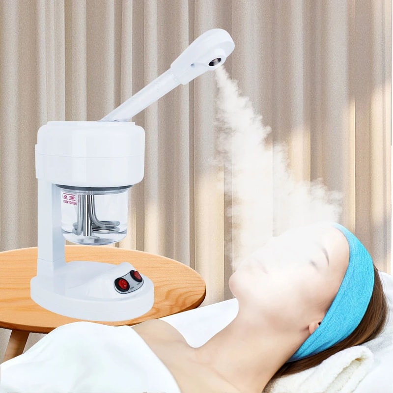 PureGlow Ionic Facial Steamer Portable Ozone Warm Mist Facial Steamer For Deep Pore Cleansing At H 0