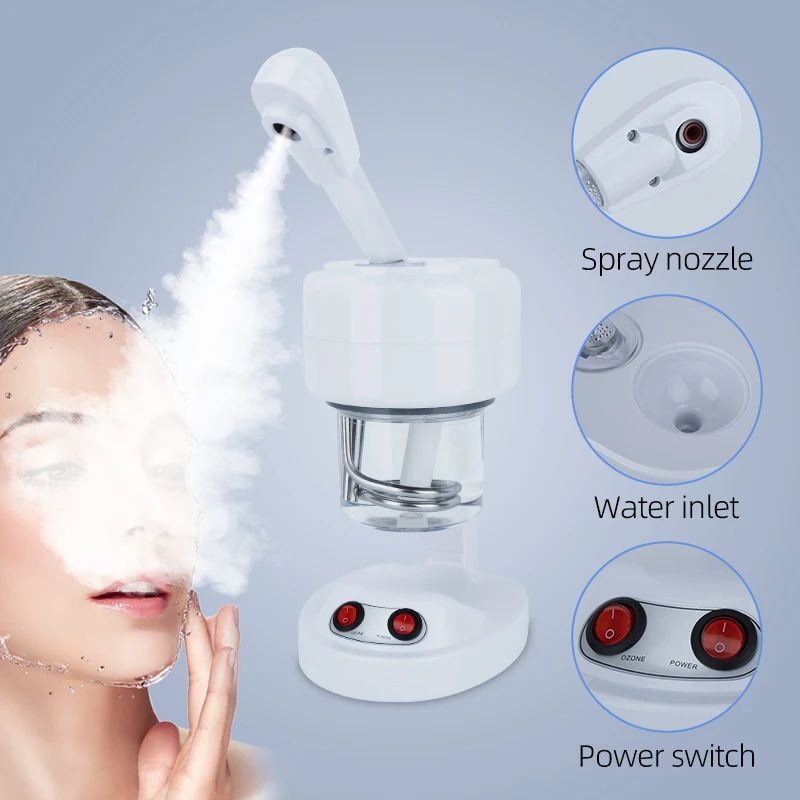 PureGlow Ionic Facial Steamer Portable Ozone Warm Mist Facial Steamer For Deep Pore Cleansing At H 3