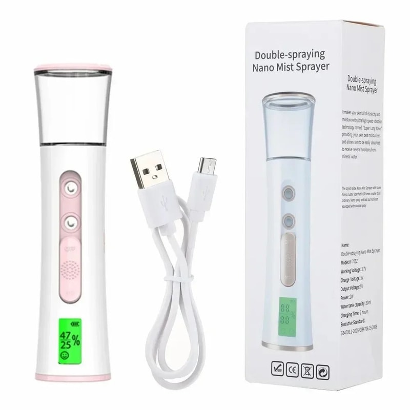 NanoMist Pro Facial Steamer USB Portable Nano Facial Steamer For Deep Hydration Lash Care 6