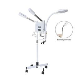3-in-1 nano ionic facial steamer with ozone & led magnifying lamp