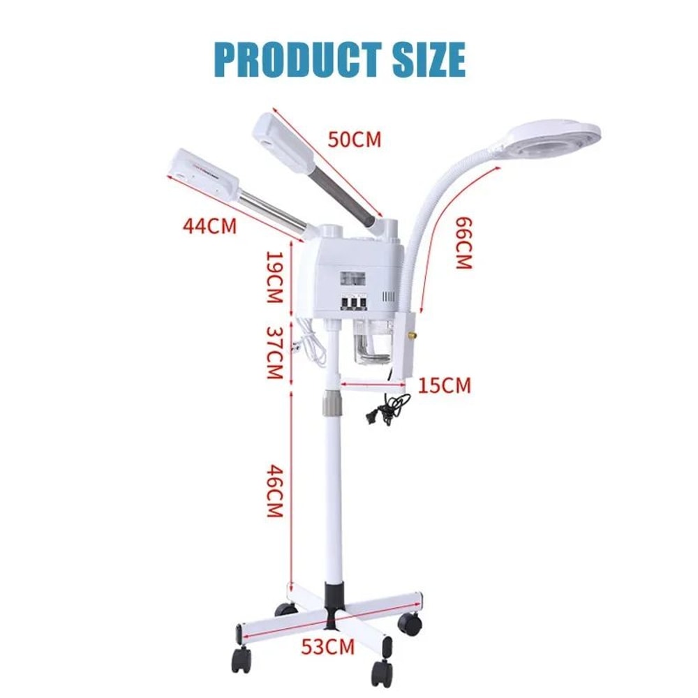 3in1 Nano Ionic Facial Steamer With Ozone LED Magnifying Lamp 5