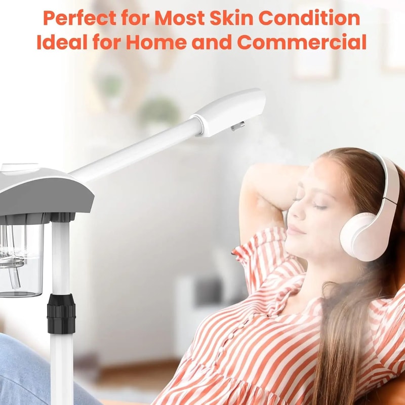 ProGlow Ozone Facial Steamer Deep Cleaning Warm Mist Face Steamer For Home Spa Skincare 5