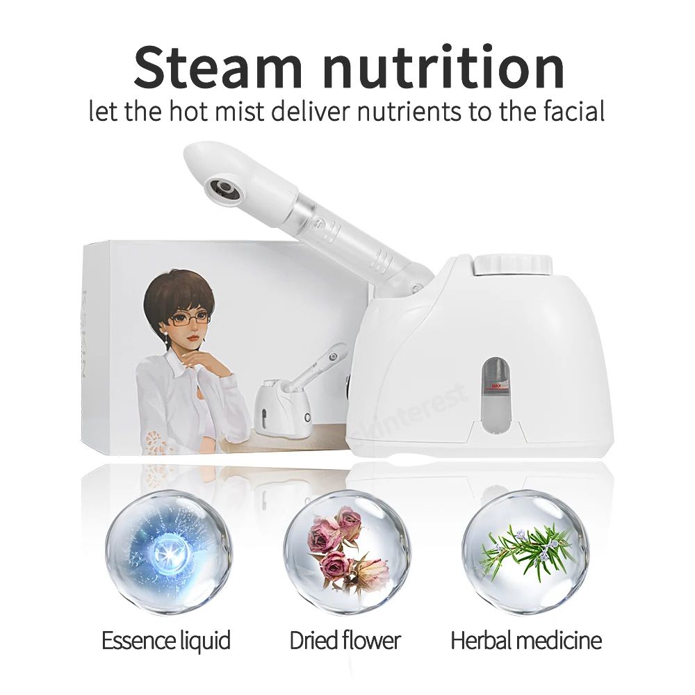 Radiant Mist Pro Facial Steamer Deep Pore Facial Steamer With Nano Ionic Hot Mist Aroma Therapy 5