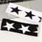 Black White Star Non Slip Headband For Women Soft Yoga Workout Hair Wrap 2