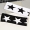 Black White Star Non Slip Headband For Women Soft Yoga Workout Hair Wrap 2