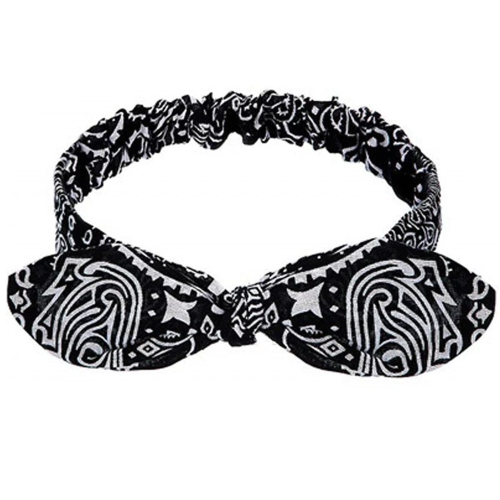 Boho Cross Knot Turban Headband For Women Soft Elastic Vintage Hair Accessory 5