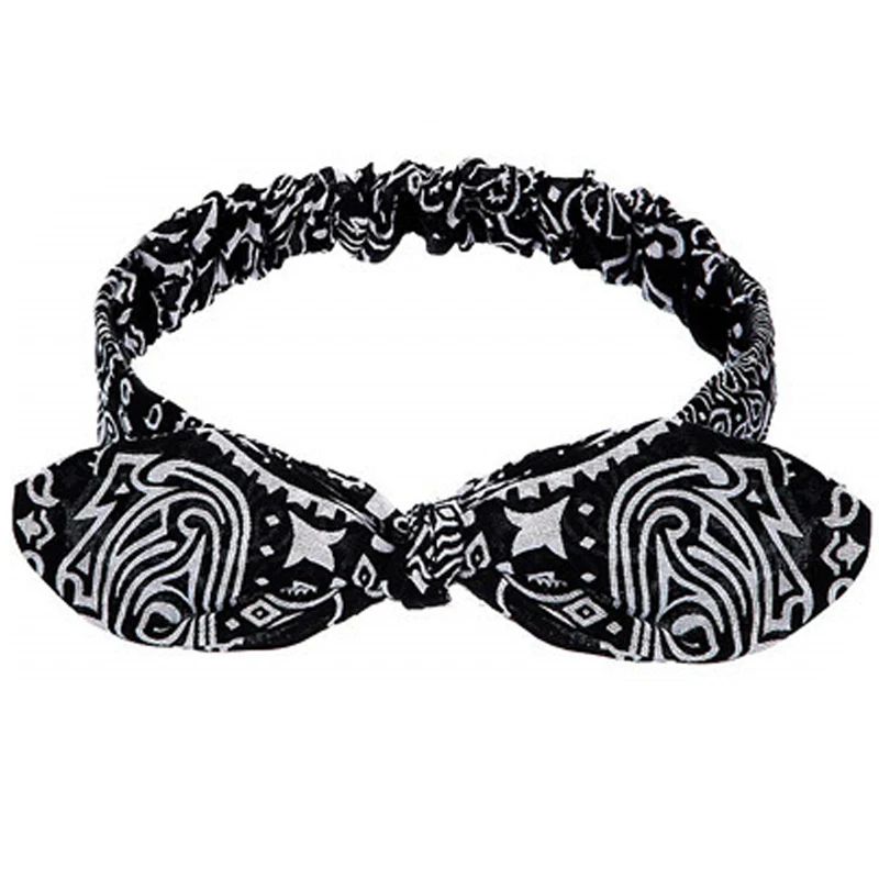 Boho Cross Knot Turban Headband For Women Soft Elastic Vintage Hair Accessory 5