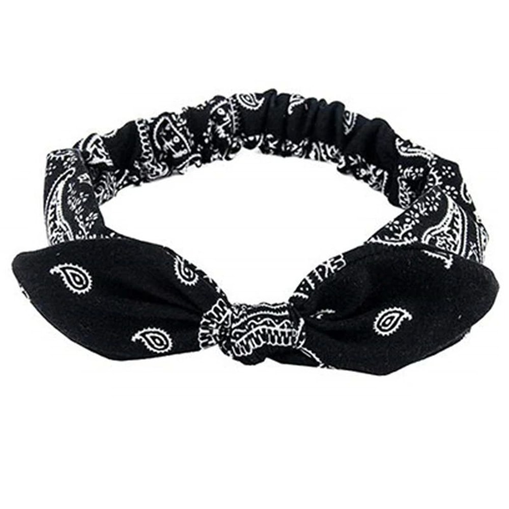 Boho Cross Knot Turban Headband For Women Soft Elastic Vintage Hair Accessory 6