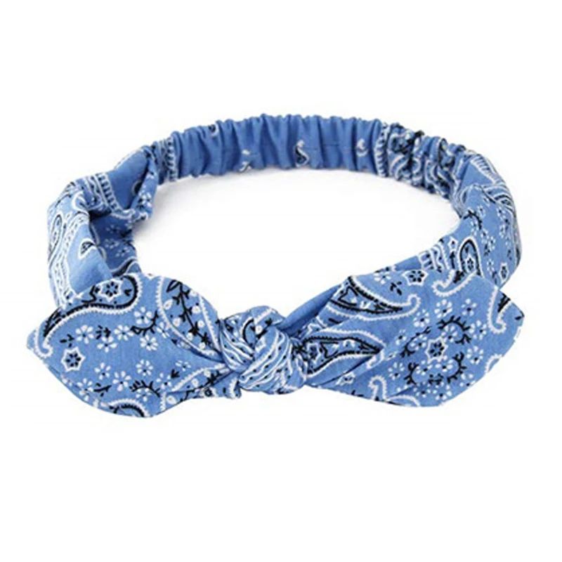 Boho Cross Knot Turban Headband For Women Soft Elastic Vintage Hair Accessory 7