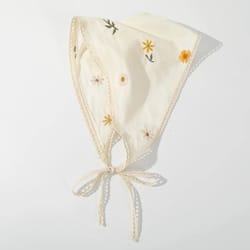 sweetbloom floral triangle hair scarf – vintage floral head scarf & triangle bandana headband for women