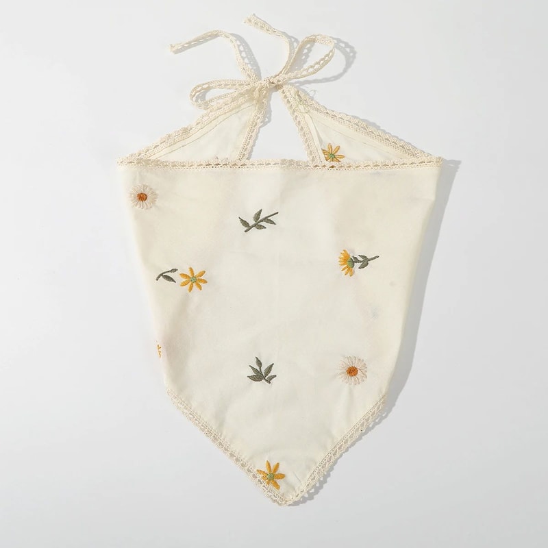 SweetBloom Floral Triangle Hair Scarf Vintage Floral Head Scarf Triangle Bandana Headband For Wom 1