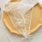 Vintage Bloom White Lace Triangle Head Scarf Retro Floral Hair Wrap For Women 19