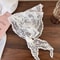Vintage Bloom White Lace Triangle Head Scarf Retro Floral Hair Wrap For Women 13