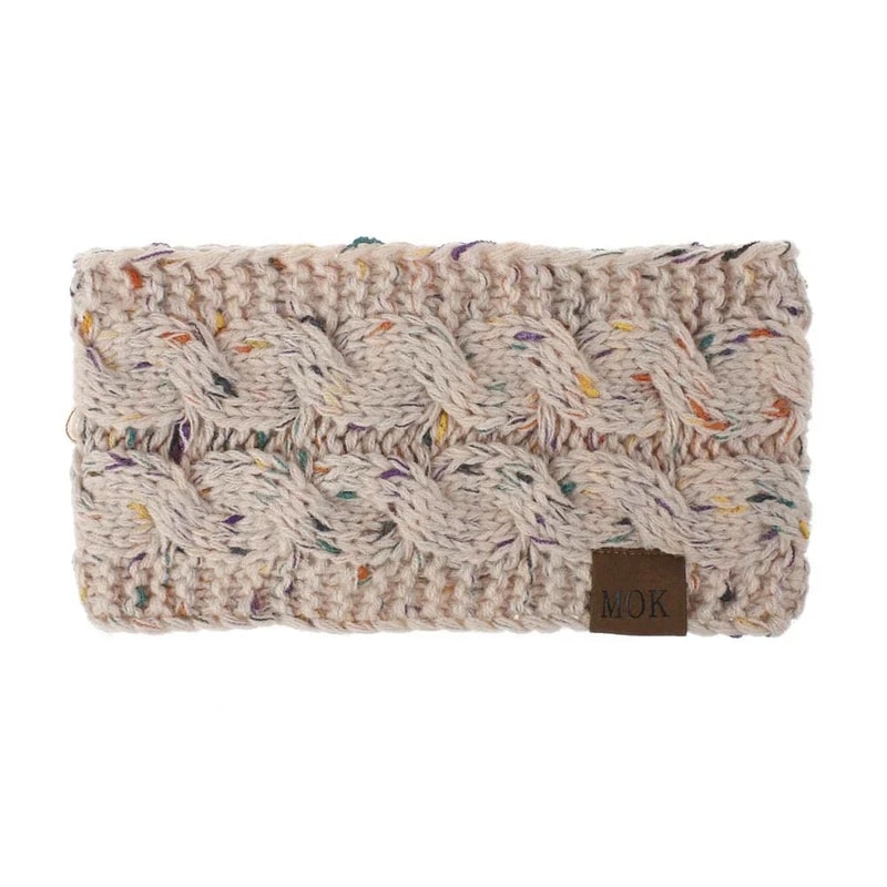 CozyFlex Winter Plush Headband Wide Elastic Hair Band Ear Warmer Headband For Women 15