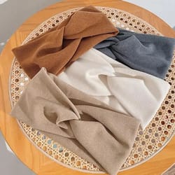 autumn luxe wide-knot headband for women – soft stretch turban hair wrap