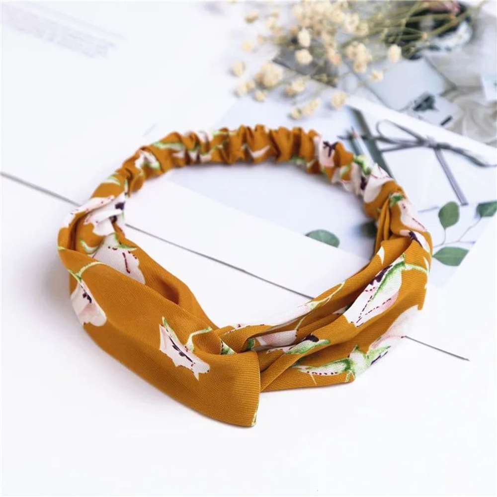 Boho Twist Headband For Women Retro Cross Turban Hair Wrap 11