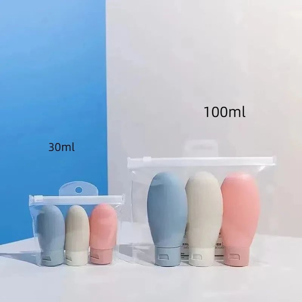 Leakproof Travel Refillable Bottle Set Portable Cosmetic Toiletry Containers 3060100ml 10
