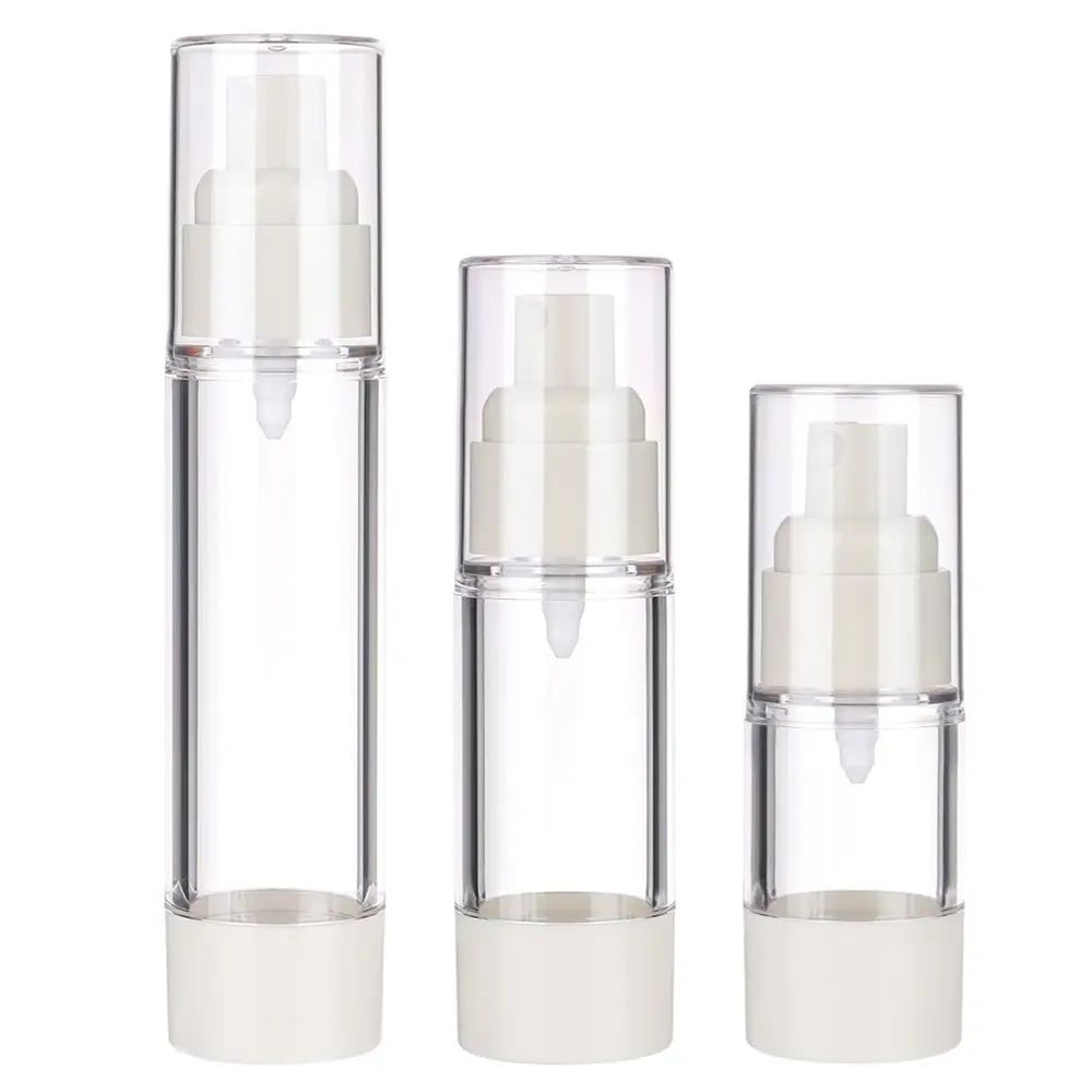 AirLock Travel Refillable Pump Bottle Set Leakproof Travel Lotion Bottles Vacuum Cosmetic Contain 5