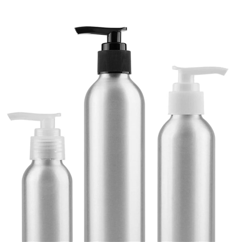 Refillable Aluminum Spray Bottle With Fine Mist Sprayer Lotion Pump Travel Size 1oz8oz 3