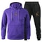 Men Autumn Winter Jogging Set Warm Sweatshirt Pants Sportswear 33