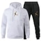 Men Autumn Winter Jogging Set Warm Sweatshirt Pants Sportswear 11