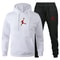 Men Autumn Winter Jogging Set Warm Sweatshirt Pants Sportswear 12