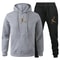 Men Autumn Winter Jogging Set Warm Sweatshirt Pants Sportswear 10