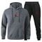 Men Autumn Winter Jogging Set Warm Sweatshirt Pants Sportswear 25