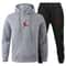 Men Autumn Winter Jogging Set Warm Sweatshirt Pants Sportswear 23