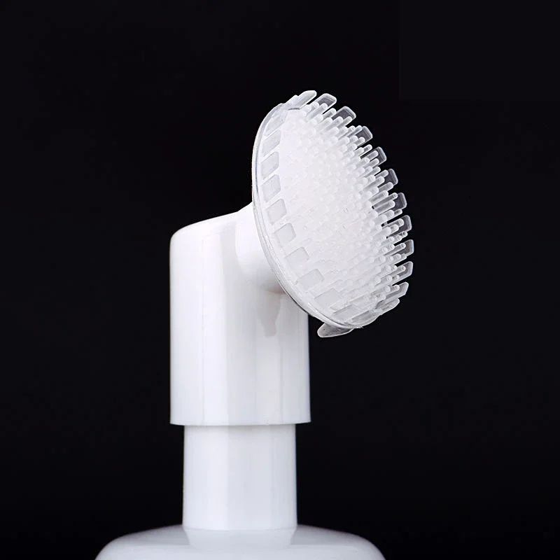 Silicone Brush Foaming Cleanser Bottle 100ml Refillable Foam Pump Dispenser 3