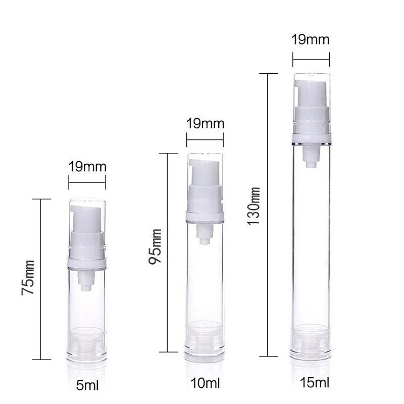 Portable Airless Continuous Mist Spray Bottle Set 5ml10ml15ml 2