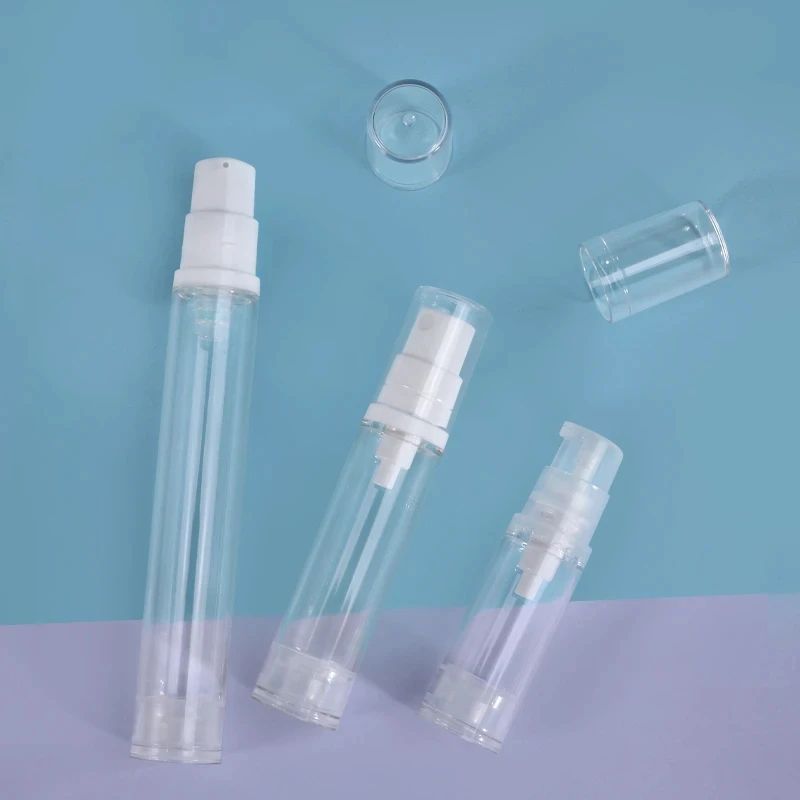 5Piece Airless Pump Bottle Set 5ml10ml15ml LeakResistant Refillable Travel Containers 3