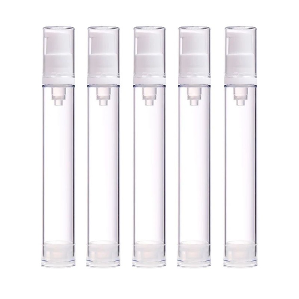 5Piece Airless Pump Bottle Set 5ml10ml15ml LeakResistant Refillable Travel Containers 11