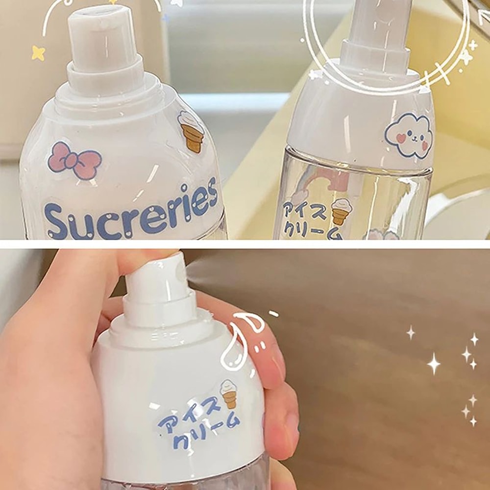 Travel Press Pump Dispenser Bottle Leakproof Portable Lotion Makeup Remover Container 5