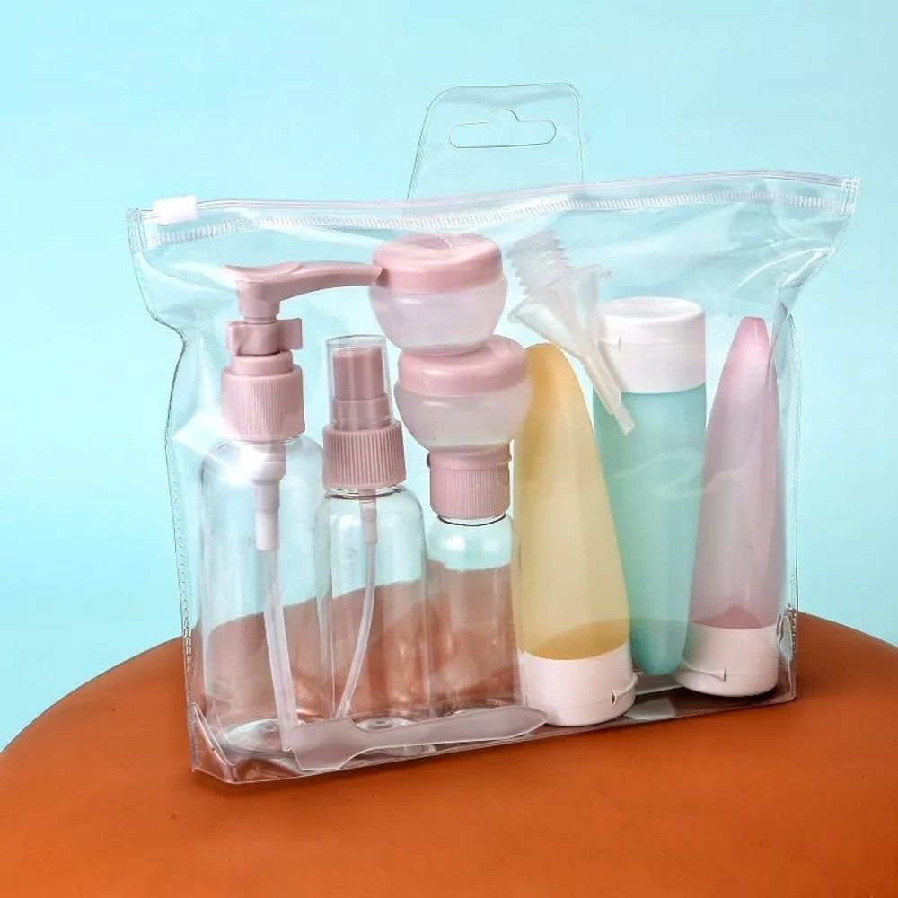 TravelEase Silicone Travel Bottles For Toiletries Leakproof Refillable Squeeze Tubes 3060100ml Set 9