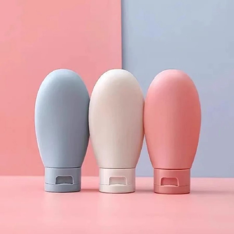 TravelMate 60ml Silicone Travel Bottles Leakproof Refillable Lotion Shampoo Containers 2