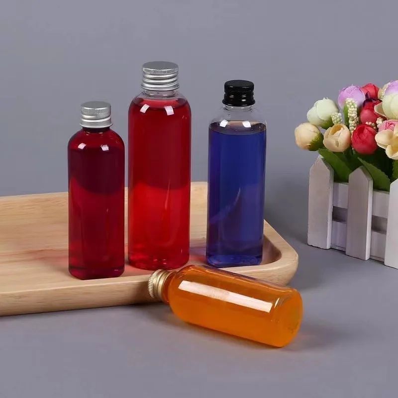 ClearGuard Refillable Travel Cosmetic Containers 50pcs Plastic Sample Bottles With Aluminum Caps 4